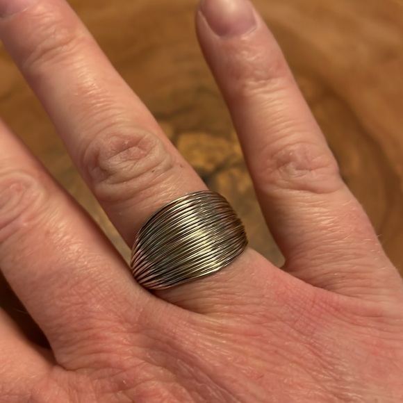 Vintage 925 sterling silver cuff bracelet with matching ring - Picture 3 of 4